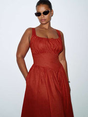 Balia Linen Dress Es