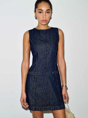 Citron Denim Mini Dress