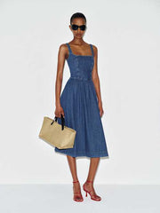 Janu Denim Midi Dress