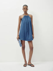 Paisley Denim Mini Dress