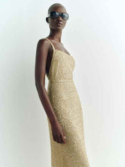 Mineral Low Back Knit Dress