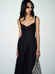 Petites Birdie Linen Dress