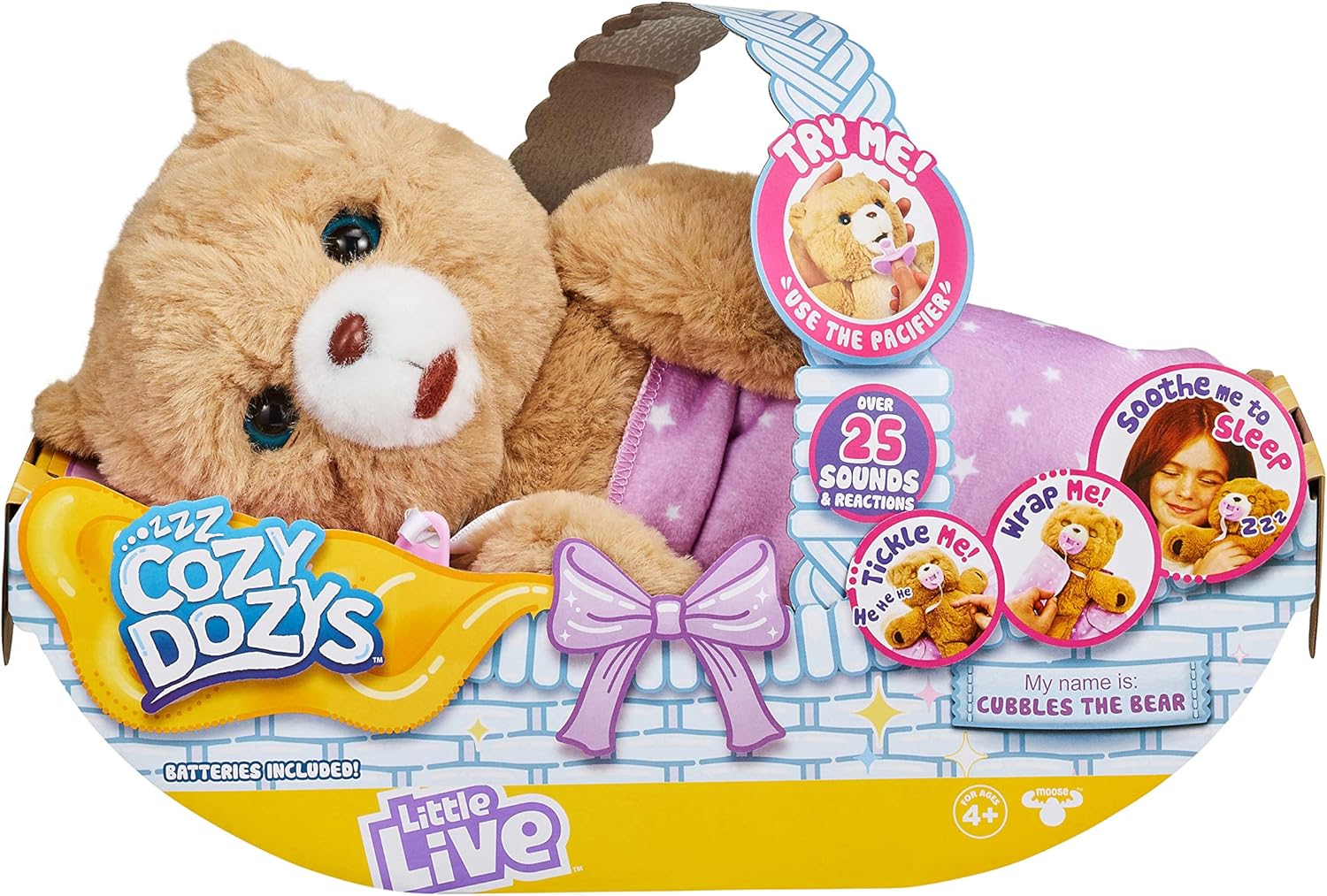 Moose Toys Little Live Pets Cozy Dozys Cubbles The Bear