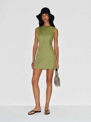 Citron Linen Dress