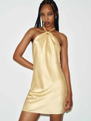 Opaline Silk Dress