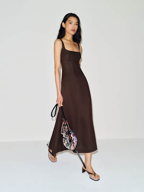 Petites Sabine Linen Dress
