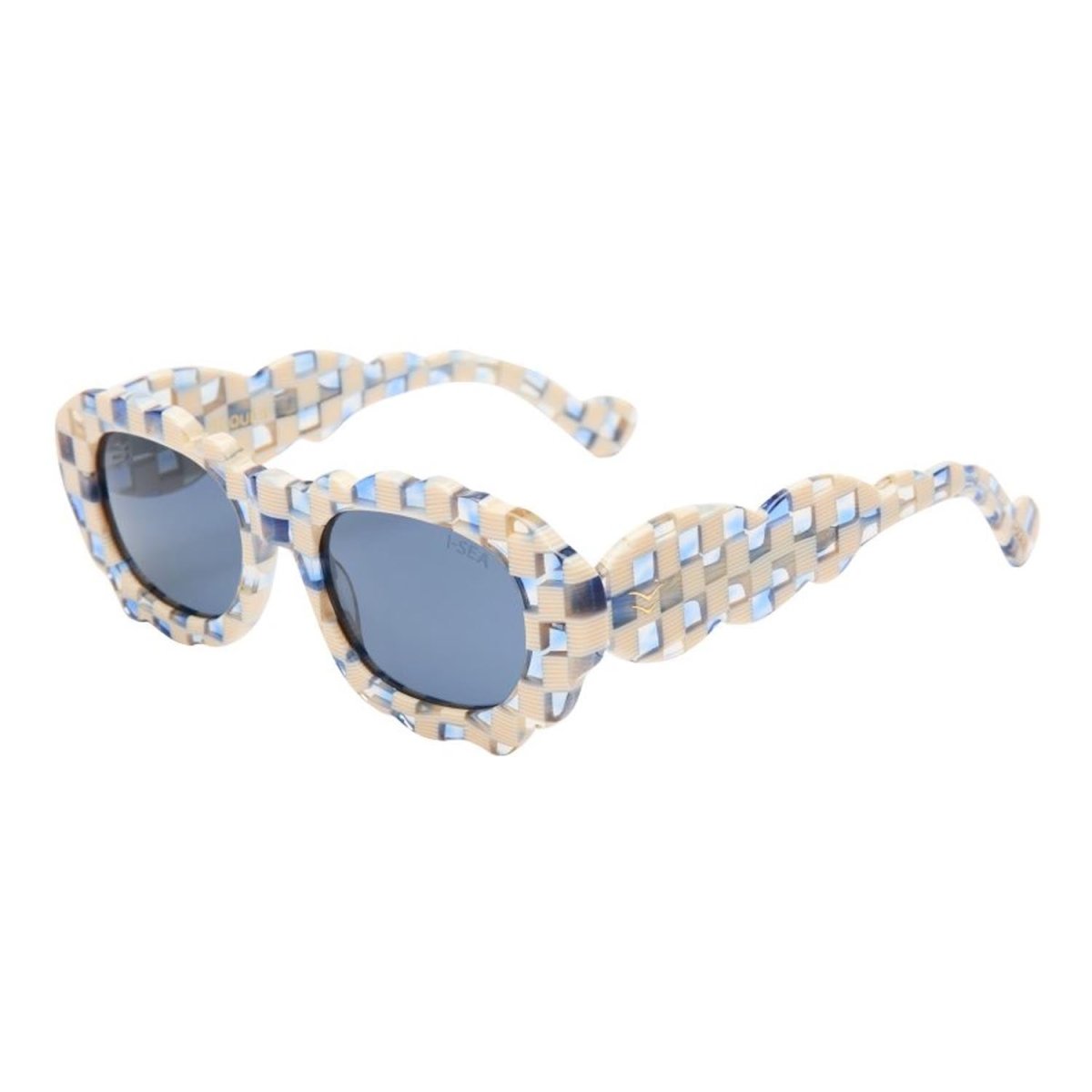 I - SEA Cloud 9 Sunglasses Check/Navy Polarized - Pacific Boarder